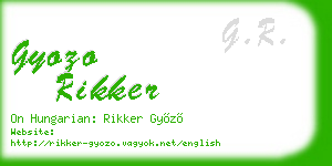 gyozo rikker business card